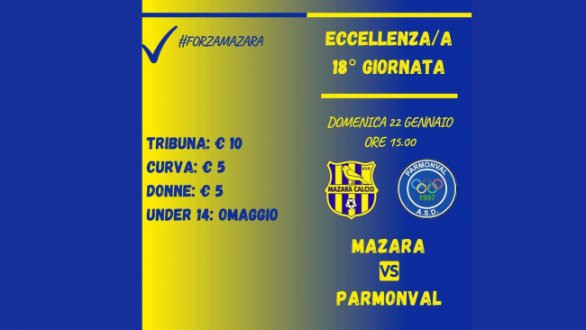 Mazara Calcio contro Parmonval