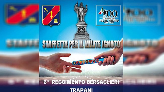 Trapani, una staffetta per il centesimo anniversario del Milite Ignoto