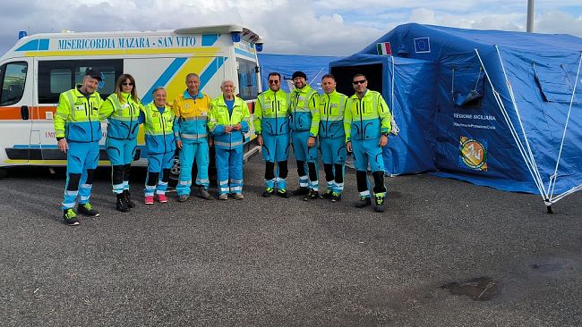 Mazara, la Misericordia protagonista dell'esercitazione 