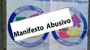 Nucleo congiunto P.M-P.S. contro affissione selvaggia di manifesti elettorali