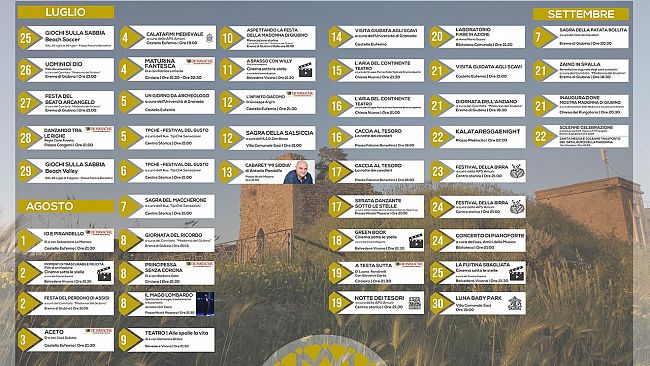 Estate Calatafimese 2019: 34 date e 46 appuntamenti tra cinema, spettacoli, tradizione e cultura