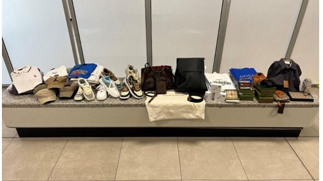 Aeroporto “Falcone Borsellino”: sequestrati capi di abbigliamento e accessori contraffatti