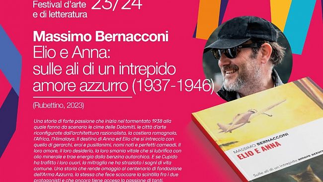Palmosa Fest, Massimo Bernacconi,presenterà il suo libro“Elio e Anna: sulle ali di un trepido amore azzurro