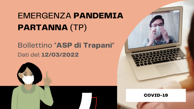 Partanna, Covid-19: bollettino ASP TP del 12 marzo 2022
