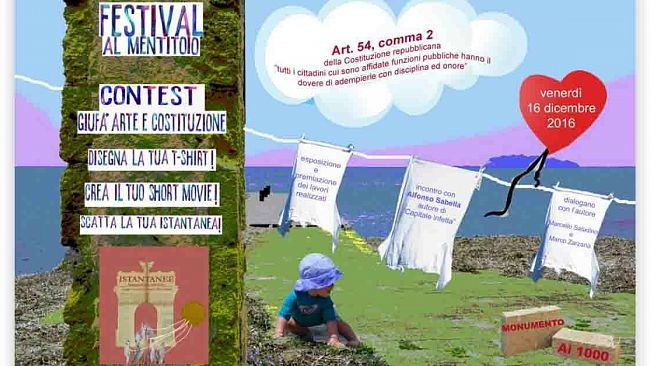 Marsala, Festival al Mentitoio, Giufà, Arte e Costituzione venerdì 16 dicembre