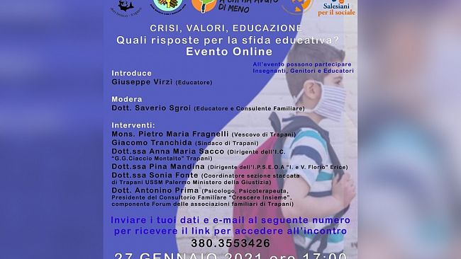 L’Aps Don Bosco organizza un evento online sul tema dell’educazione