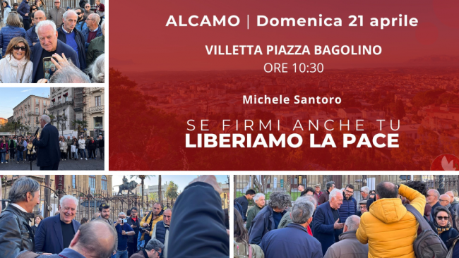 Michele Santoro ad Alcamo