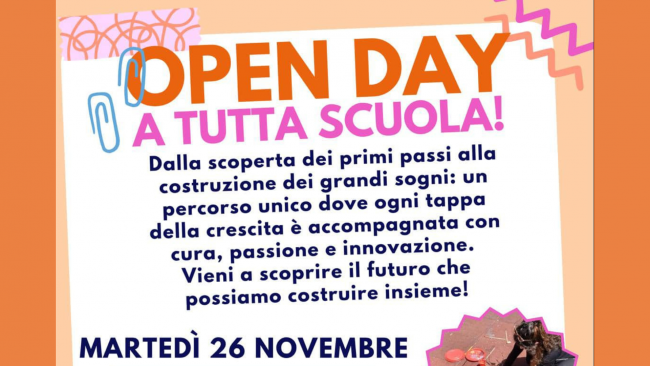 Mazara, il 26 novembre open day dell'I.C. Borsellino-Ajello