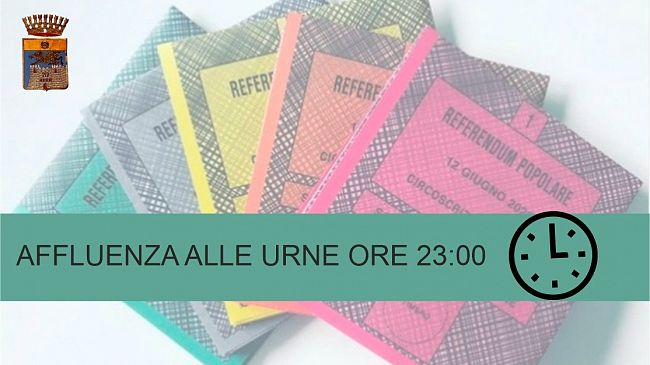 Referendum popolari: dati affluenza chiusura seggi