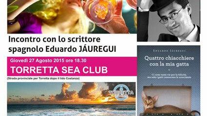 Torretta Sea Club, Apericena d’autore con lo scrittore Eduardo Jàuregui