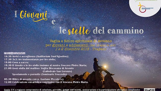 Trapani: I giovani e le “stelle”: accendere il desiderio d’infinito, orientare le scelte tra “testa e cuore”