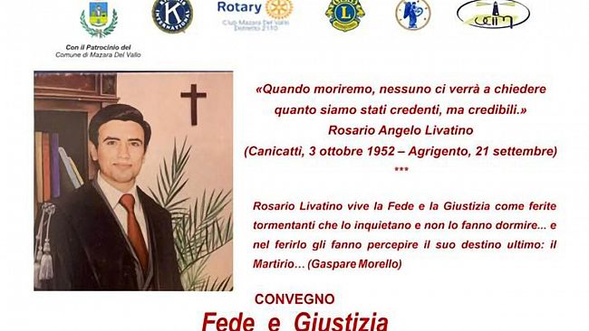 Mazara, convegno su Rosario Livatino