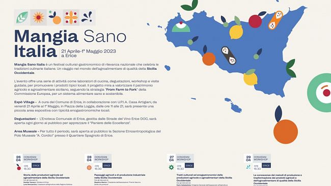 Tutto pronto a Erice per “Mangia Sano Italia”