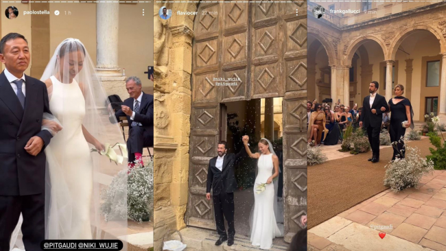 Il mazarese Pietro Gaudioso e la modella Niki Wu Jie sposi a Mazara del Vallo 