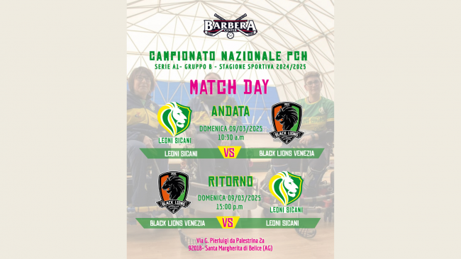 Santa Margherita, Leoni Sicani pronti alla doppia sfida contro i Black Lions Venezia