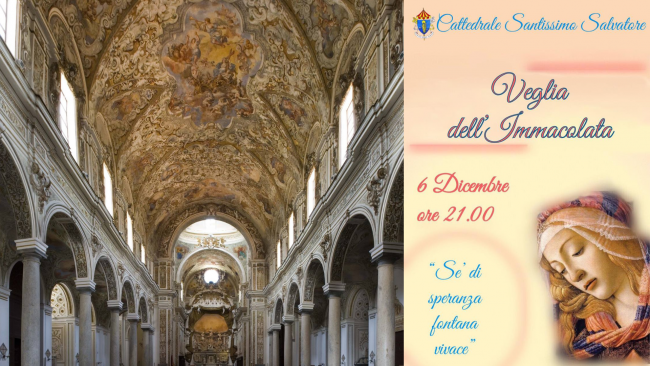 Mazara, Cattedrale del SS. Salvatore: il 6 dicembre la veglia dell'Immacolata