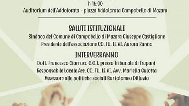 Campobello,  nasce lo “sportello antiviolenza Diana”: sara’ presentato domani nell’ex chiesa dell’Addolorata