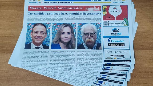 ​Prima Pagina Mazara - Local Press edizione del mese di marzo