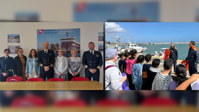Mazara, l’Ass. Casa della Comunità “Speranza” visita la Capitaneria di porto