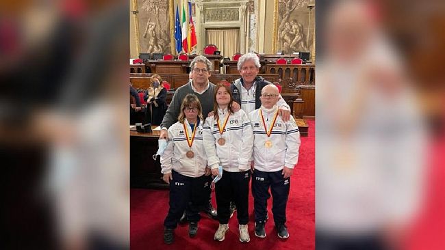 I ragazzi dell’ASD Paralimpica ricevuti dal Presidente dell’ARS Miccichè