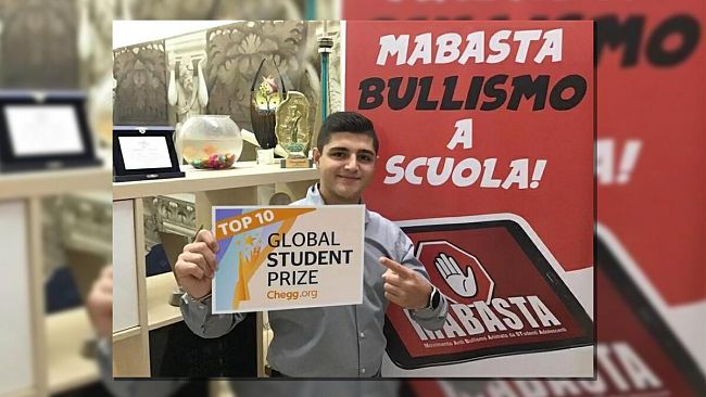 Mirko Cazzato candidato al Global Student Prize 2021