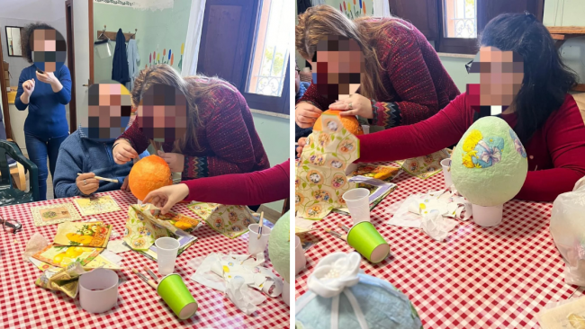 Trapani, l'arte che unisce: la mostra degli ospiti del Centro Diurno Adulti