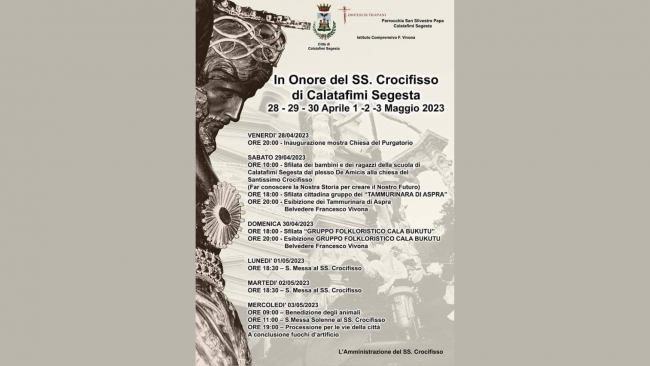 Calatafimi, tutto pronto per la festa del S.S.Crocifisso