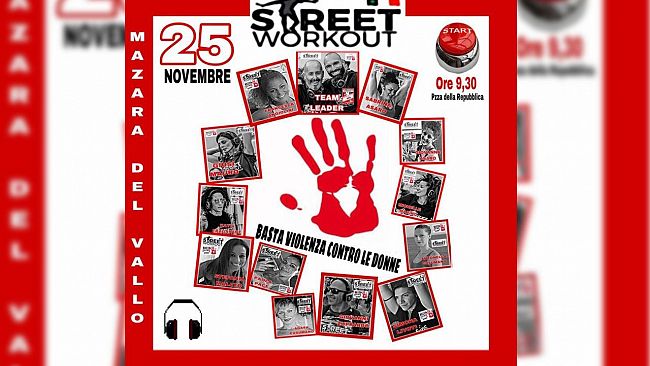 Mazara: Street Workout contro la violenza sulle donne