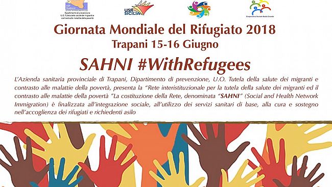 Salute e migranti: domani a Trapani presentazione rete Sahni e sabato festa del Rifugiato.