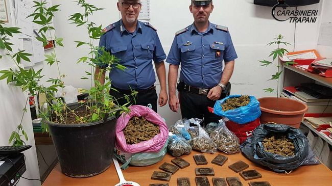 Paceco, arrestato un 33enne per detenzione di sostanza stupefacente