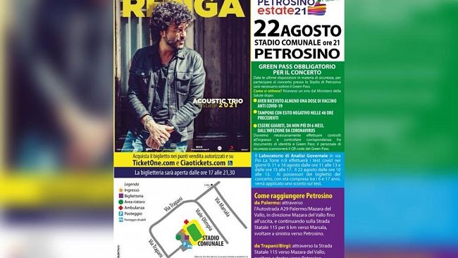 “Petrosino Estate 2021”, domenica 22 agosto Francesco Renga in concerto
