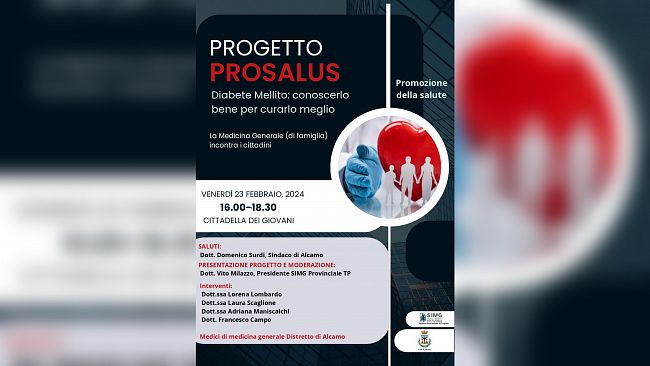 Alcamo: venerdi’ 23 febbraio appuntamento con la promozione della salute ed educazione sanitaria