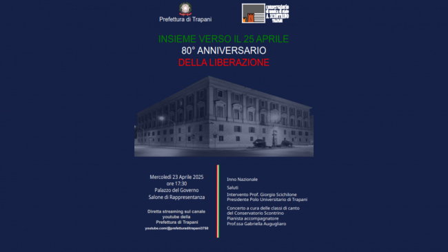 Prefettura di Trapani, tutto pronto per il concerto celebrativo in occasione del 25 aprile 