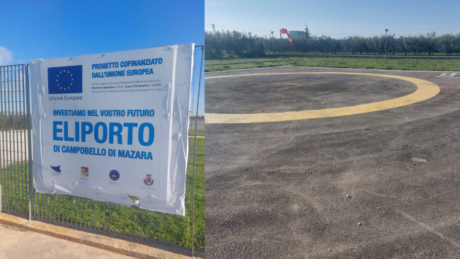 Campobello, a breve finalmente operativo l'eliporto di via Palermo 