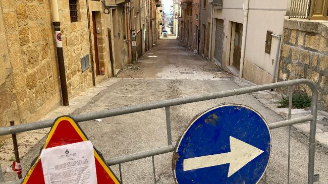 Lavori di manutenzione straordinaria a Salemi, in via Santa Croce