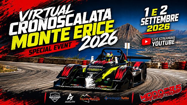 La Cronoscalata Monte Erice accende i motori del motorsport virtuale