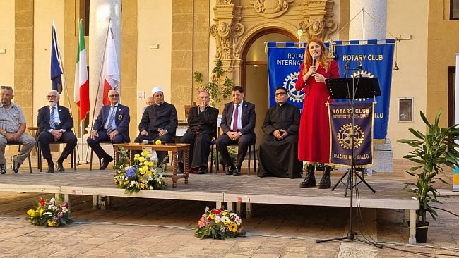 Mazara,  L'Invocazione Rotariana per la Pace fra i Popoli in occasione della terza giornata di