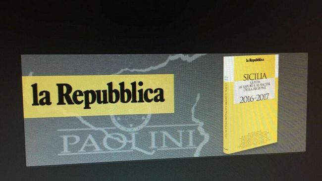 Cantine Paolini inserite tra le Eccellenze  della Guida ai Sapori e ai Piaceri della Regione 2016-2017 de la Repubblica