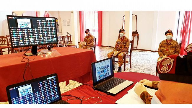 Trapani, i Bersaglieri del Sesto avviano videoconferenze con le scuole
