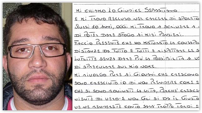 Il boss Lo Giudice invia un messaggio ai giovani “Non prendete esempio da me”
