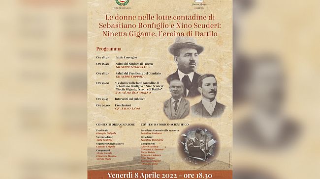 Paceco, oggi convegno sul ruolo di Ninetta Gigante nelle lotte contadine