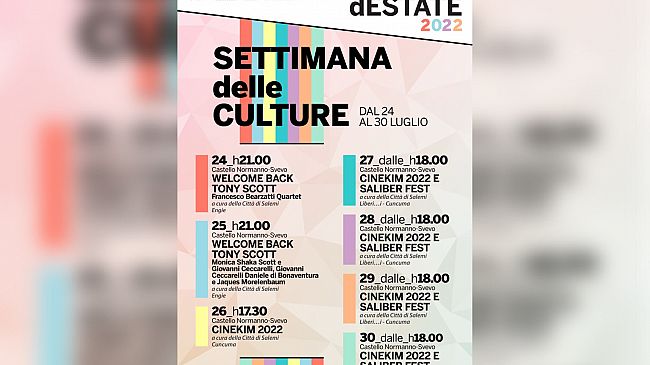 A Salemi la Settimana delle Culture. Dal 24 al 30 luglio musica, cinema e libri