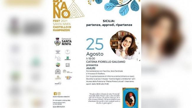 Santa Ninfa: Catena Fiorello chiuderà la quarta edizione del «Sikano fest»