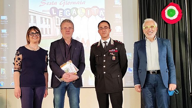 Il giudice Piscitello ed il sindaco Alfano alla sesta giornata della legalità