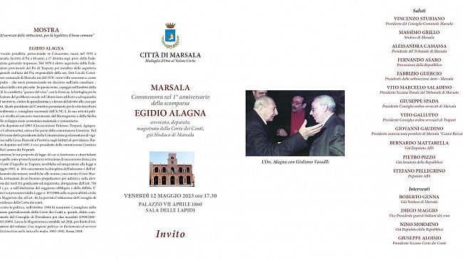 Marsala, l'Amministrazione comunale commemora Egidio Alagna
