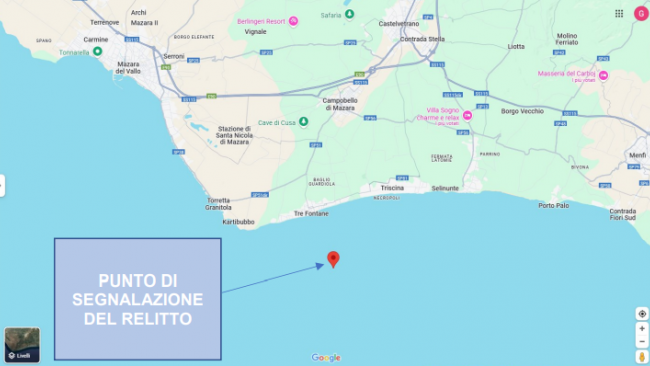 Mazara, ordinanza della Capitaneria di Porto su probabile relitto sommerso 