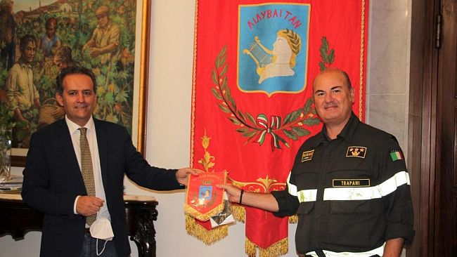 Il sindaco Grillo incontra il comandante dei Vigili del fuoco Burgio