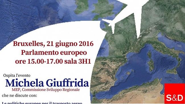 Giuffrida (PD): il 21 giugno alle 15.00 incontro al Parlamento Europeo tra Board Aeroporti Siciliani e Istituzioni Nazionali ed Europee per investimenti e opportunità di finanziamento