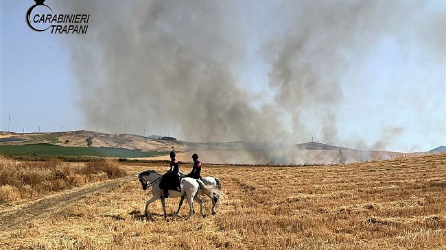 I carabinieri intensificano l'attività di prevenzione degli incendi boschivi in provincia di Trapani 