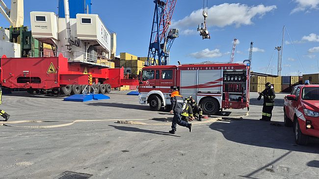 Esercitazone di security ed antincendio nel porto di Trapani